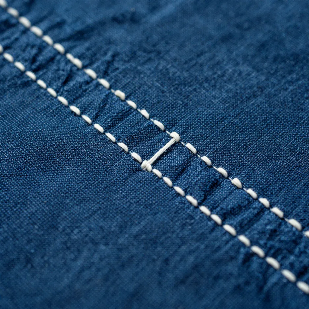 Sashiko stitching pattern